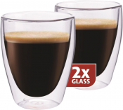 Dubbelwandig glazen Coffee per 2