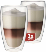 Dubbelwandig glazen Latte per 2